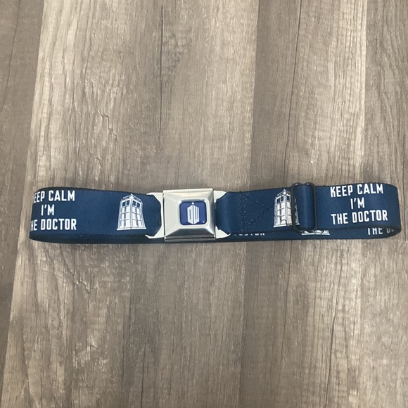 Dr Who seatbelt buckle belt ~ keep calm I’m the doctor - Picture 11 of 11